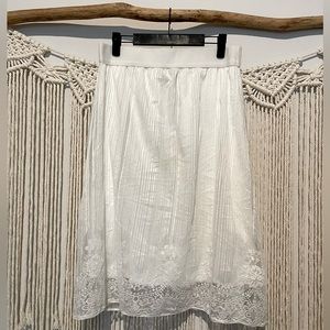Vintage Andi+James Lacey Skirt Sz M